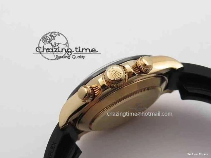 0417 RelaxedFit Daytona 116515 Noob 1:1 Best Edition Rose Gold Dial On Black Rubber Strap A7750(Free Extra Strap) 3740